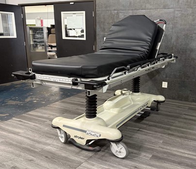 Stryker Regular Strecher with Mattress and IV Pole - Image 2